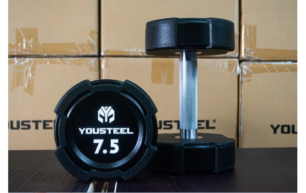 Гантель EVO 7,5кг полиуретановая YouSteel 600_380