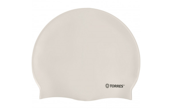 Шапочка для плавания Torres Flat, силикон SW-12201WT белый 600_380