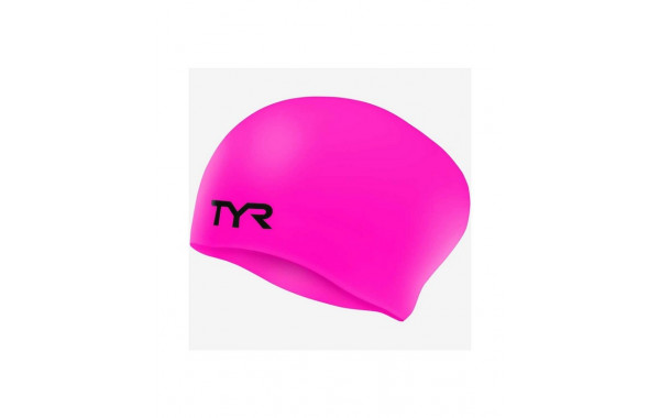 Шапочка для плавания TYR Long Hair Wrinkle-Free Silicone Cap, силикон, LCSL\693 розовый 600_380