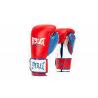 Перчатки тренировочные Everlast Powerlock PU 14oz красн/син. P00000729