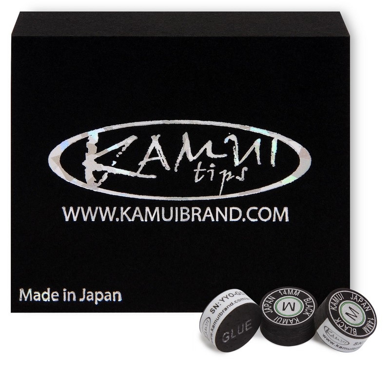 Наклейка для кия Kamui Black d14мм Medium 1шт 03105 800_800