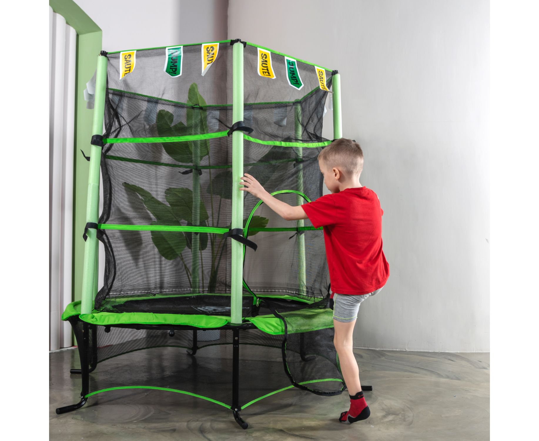 Батут DFC Jump kids 55" (137см) 55INCH-JD-G светло-зеленый 1834_1500