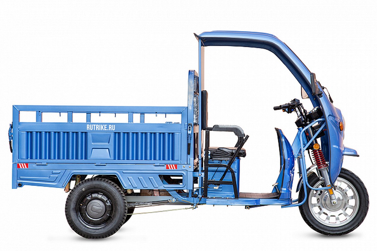 Грузовой электротрицикл RuTrike Гермес Pro 1500 72V1500W 024457-2812 серый 1200_800