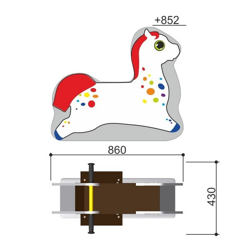 Качалка Romana Лошадка 108.34.00 800_800