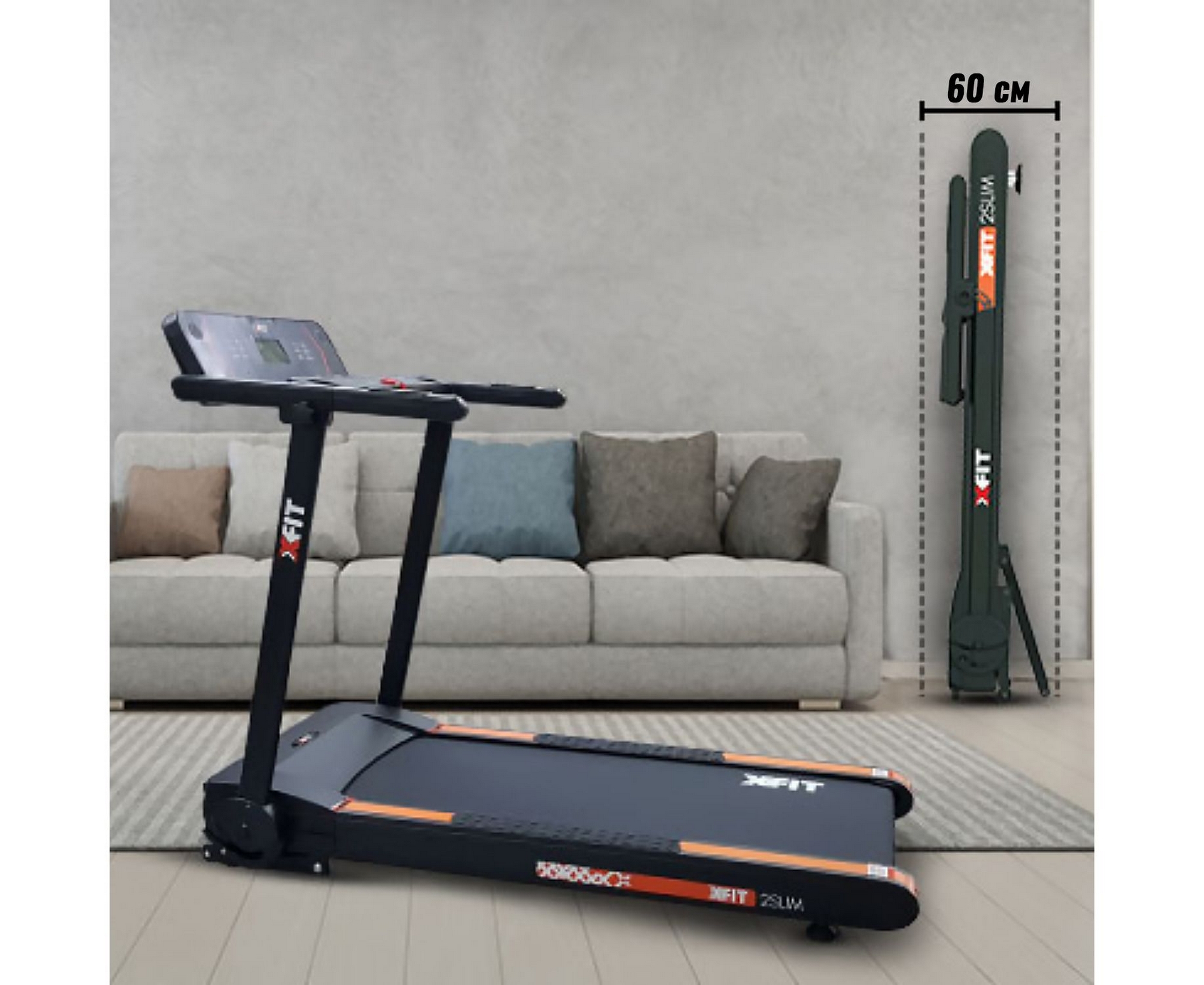 Беговая дорожка DFC X-FIT T-2SLIM 2000_1636