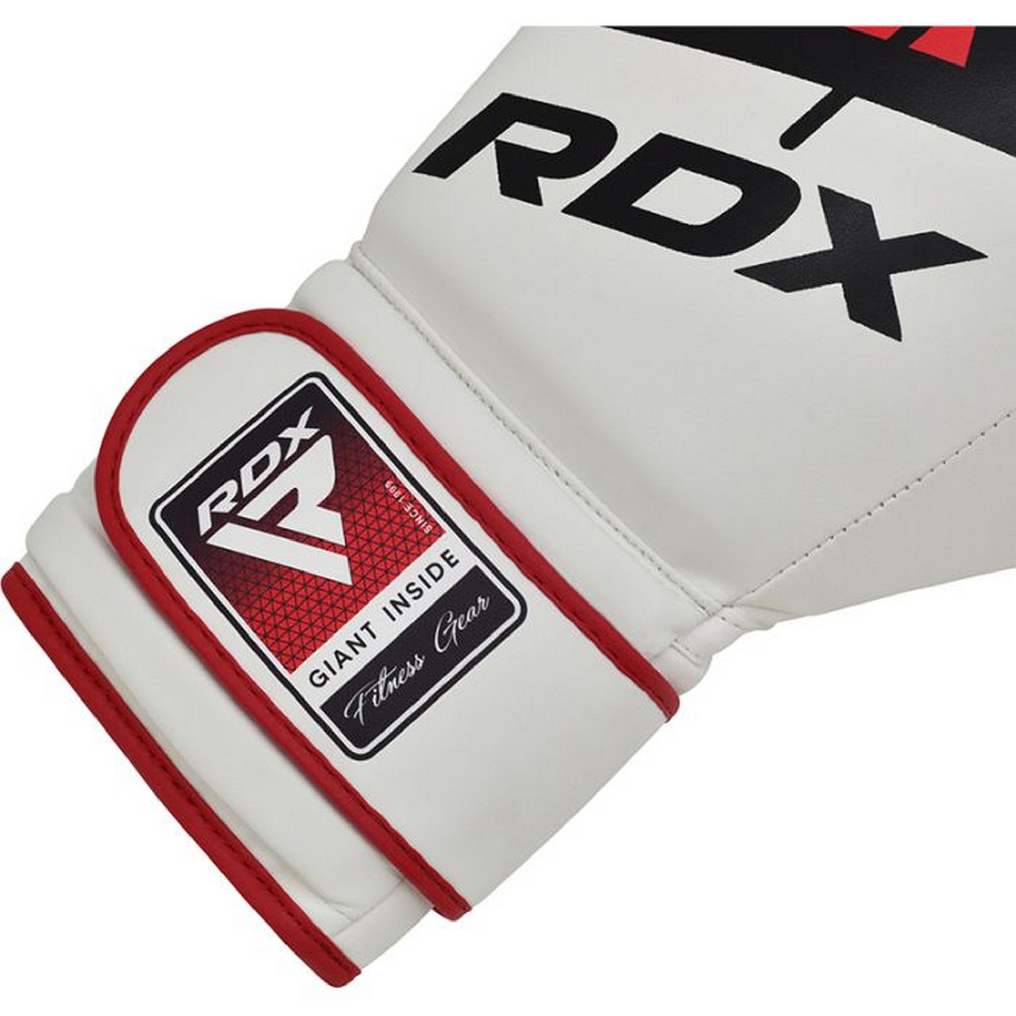 Перчатки тренировочные RDX BGR-F7R-12oz белый\красный 2000_2000