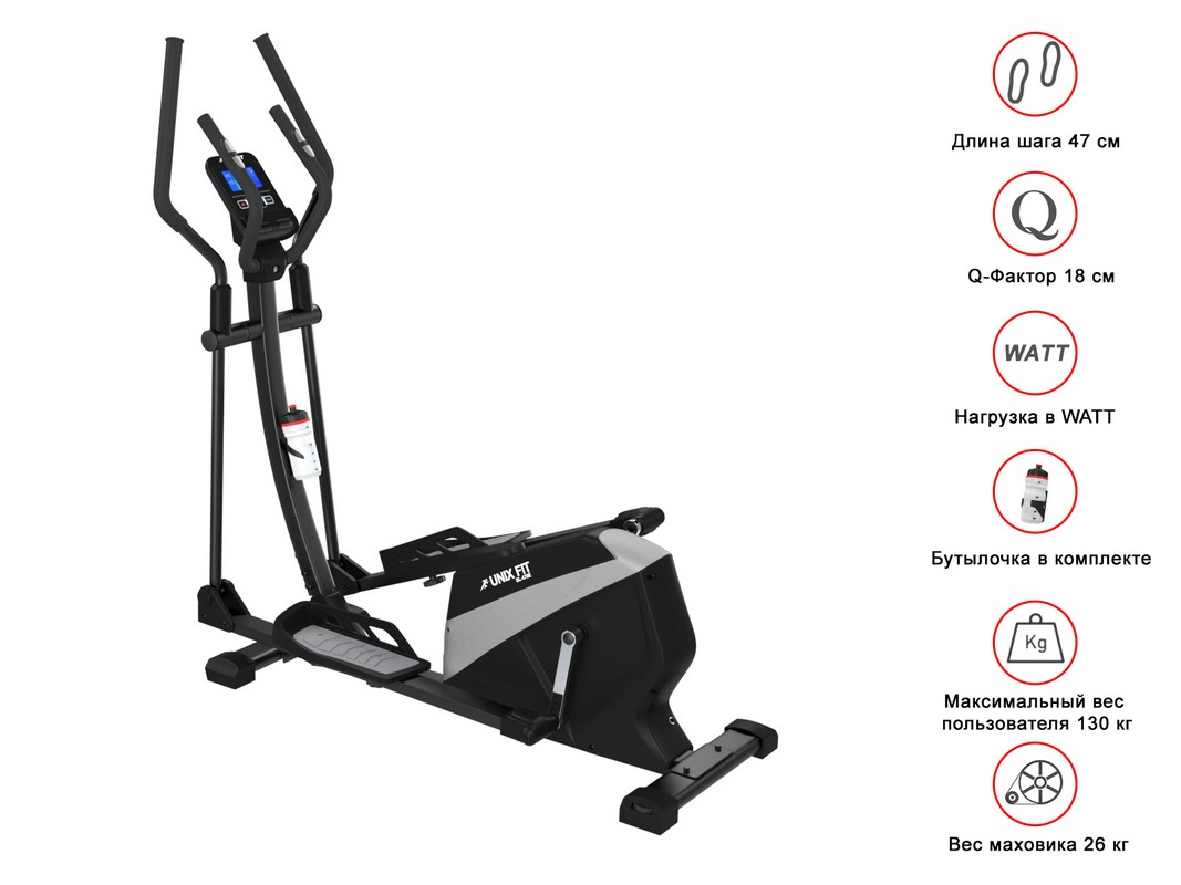 Эллиптический тренажер UnixFit SL-470E (коврик в подарок) 1067_800